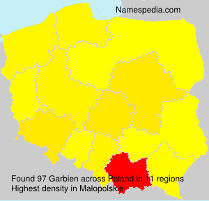 Surname Garbien in Poland