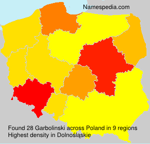 Surname Garbolinski in Poland