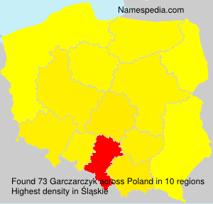 Surname Garczarczyk in Poland