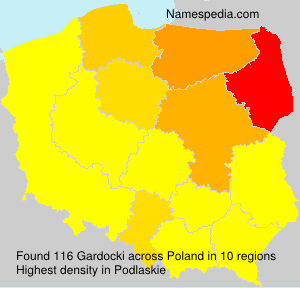 Surname Gardocki in Poland