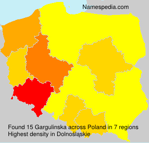 Surname Gargulinska in Poland