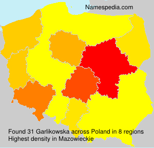 Surname Garlikowska in Poland