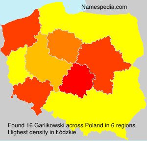 Surname Garlikowski in Poland