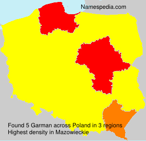 Surname Garman in Poland