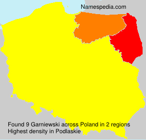 Surname Garniewski in Poland