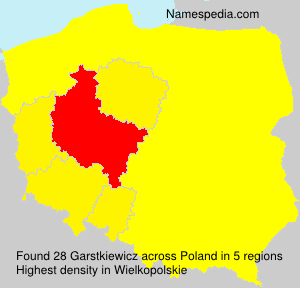 Surname Garstkiewicz in Poland