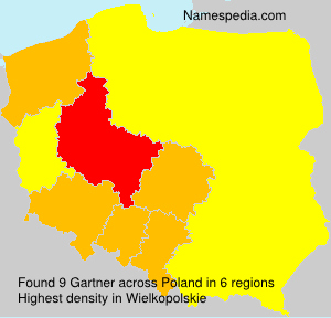 Surname Gartner in Poland