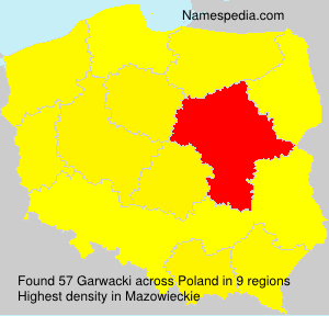 Surname Garwacki in Poland