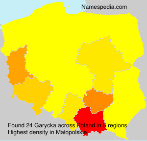 Surname Garycka in Poland