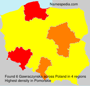 Surname Gawraczynska in Poland