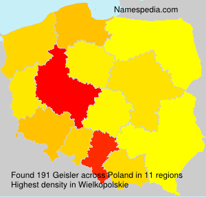 Surname Geisler in Poland