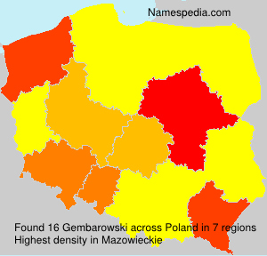 Surname Gembarowski in Poland