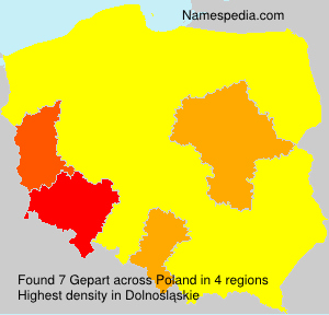 Surname Gepart in Poland
