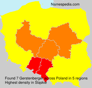 Surname Gerstenberger in Poland