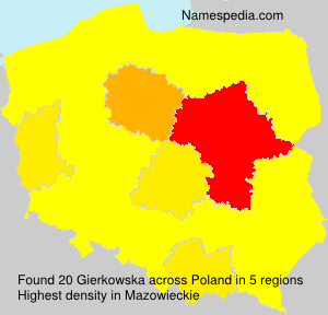 Surname Gierkowska in Poland