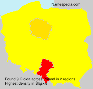 Surname Giolda in Poland