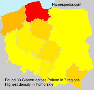 Surname Glanert in Poland