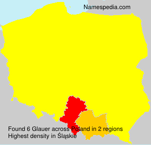 Surname Glauer in Poland