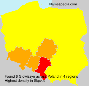 Surname Glowiszyn in Poland