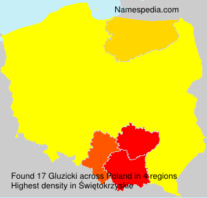 Surname Gluzicki in Poland