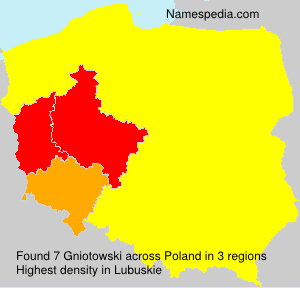 Surname Gniotowski in Poland