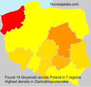 Surname Gnysinski in Poland