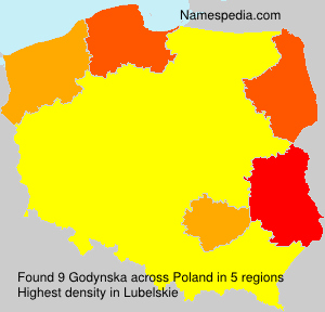 Surname Godynska in Poland