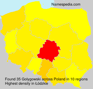 Surname Golygowski in Poland