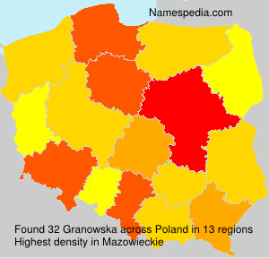 Surname Granowska in Poland