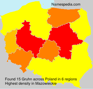 Surname Gruhn in Poland