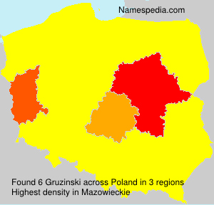 Surname Gruzinski in Poland