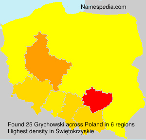 Surname Grychowski in Poland