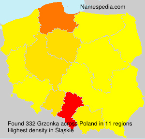 Surname Grzonka in Poland