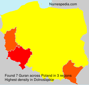 Surname Guran in Poland