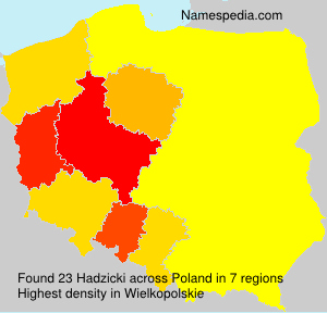 Surname Hadzicki in Poland