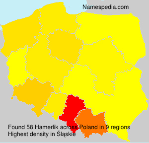 Surname Hamerlik in Poland