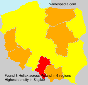 Surname Heliak in Poland