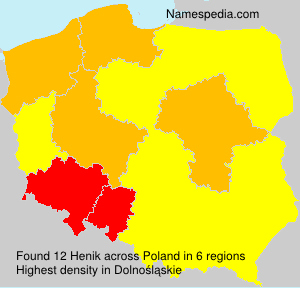 Surname Henik in Poland