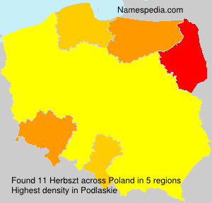 Surname Herbszt in Poland
