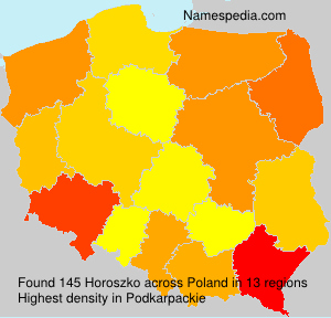 Surname Horoszko in Poland