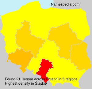 Surname Hussar in Poland