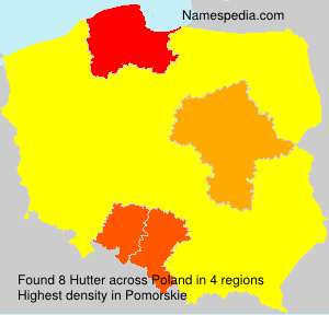 Surname Hutter in Poland
