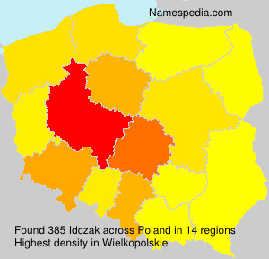 Surname Idczak in Poland