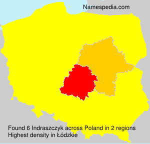 Surname Indraszczyk in Poland