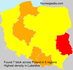 Surname Istok in Poland