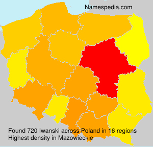 Surname Iwanski in Poland
