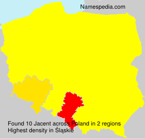 Surname Jacent in Poland