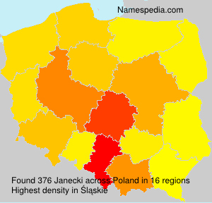 Surname Janecki in Poland