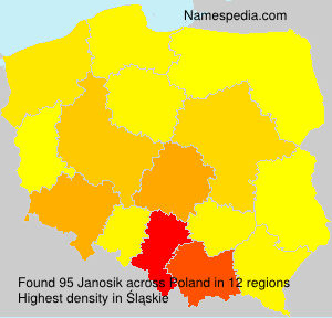 Surname Janosik in Poland
