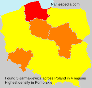 Surname Jarmakiewicz in Poland